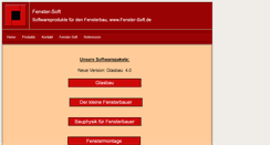 Desktop Screenshot of fenster-soft.de