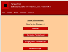 Tablet Screenshot of fenster-soft.de